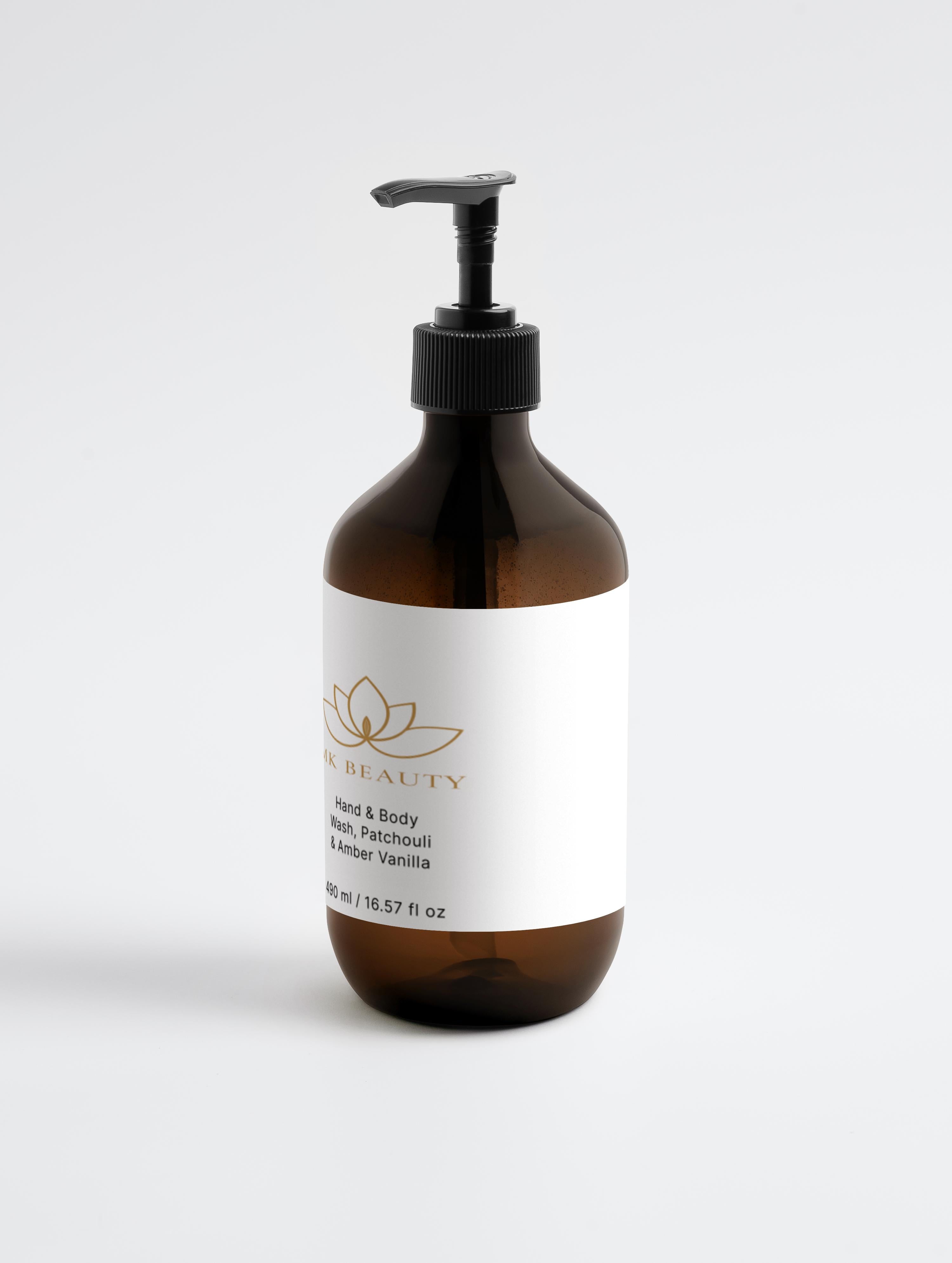 Hand & Body Wash, Patchouli & Amber Vanilla