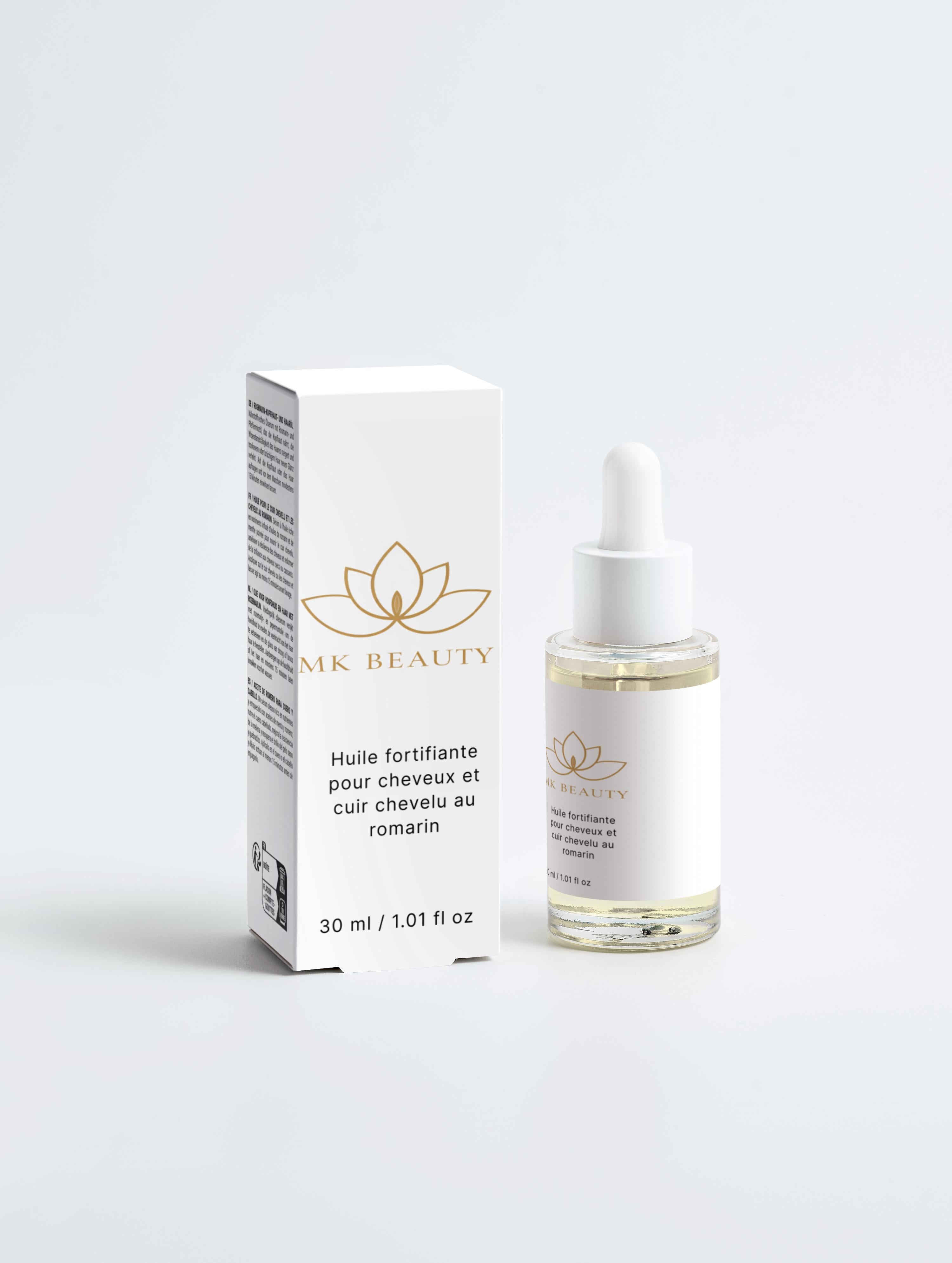 Huile fortifiante pour cheveux et cuir chevelu au romarin
